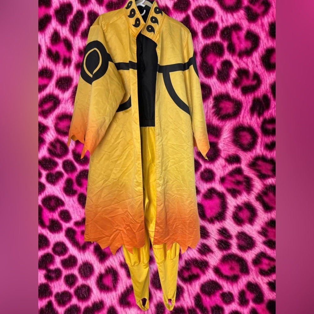 Naruto Yellow and Orange Cloak Costume